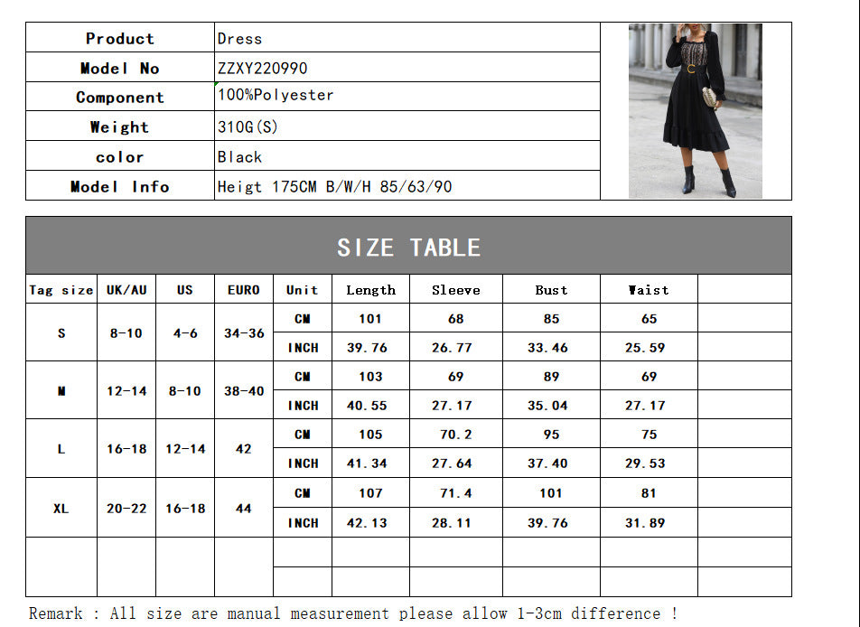 Women's Square-Neck Cinched Midi Dress