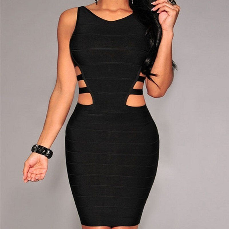 New Sleeveless Bandage Bodycon Mini Dress