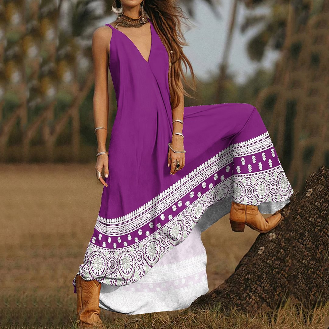 Holiday-Style Printed Dress