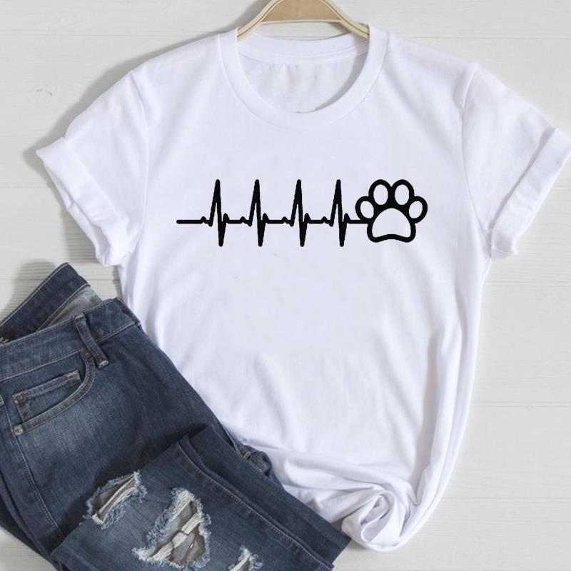 Cat Printed European & American Short-Sleeve T-Shirt