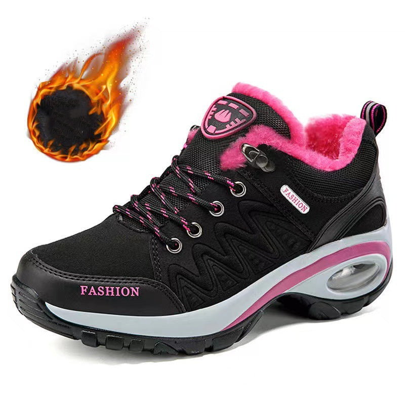 Women's Winter Sneakers - Air-Cushion Design Platform Shoes