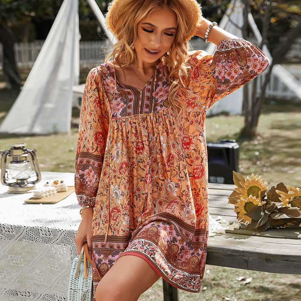 New Loose Boho Dress For Summer