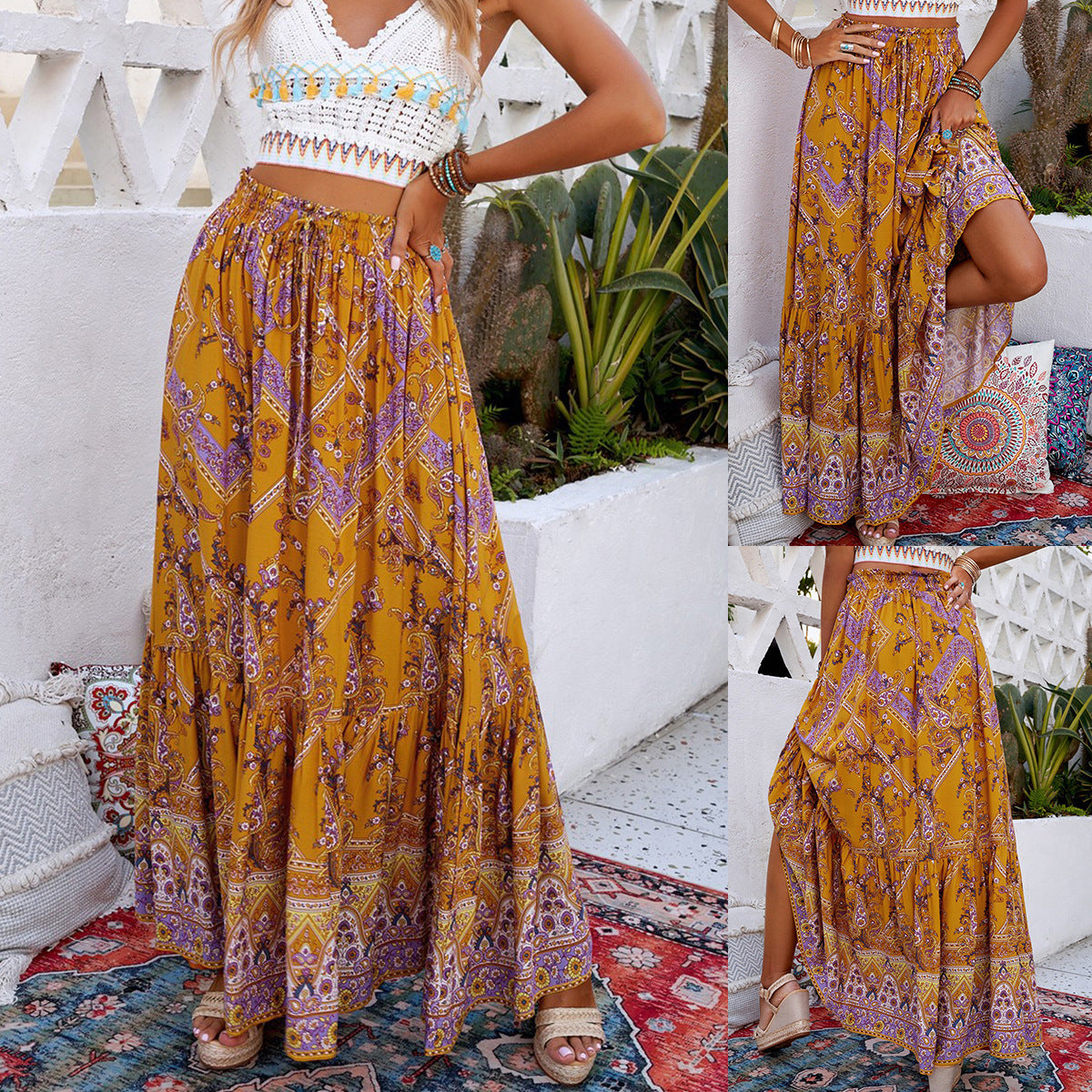 Long Swing Skirt