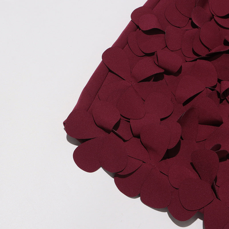 Wafer Decoration Short A-Line Skirt