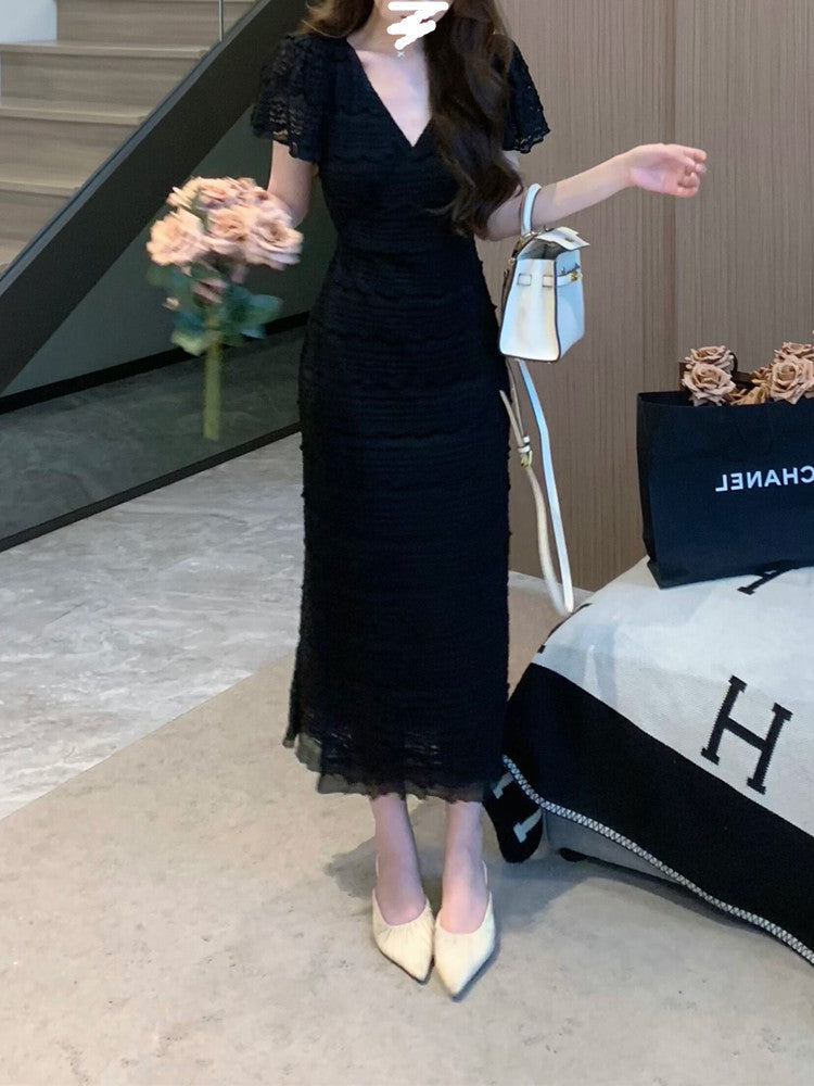 High-Grade French-Style Lace Dress