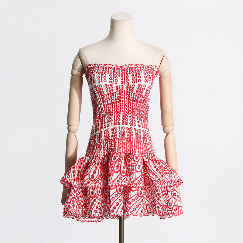 Pleated Beach Party Dress