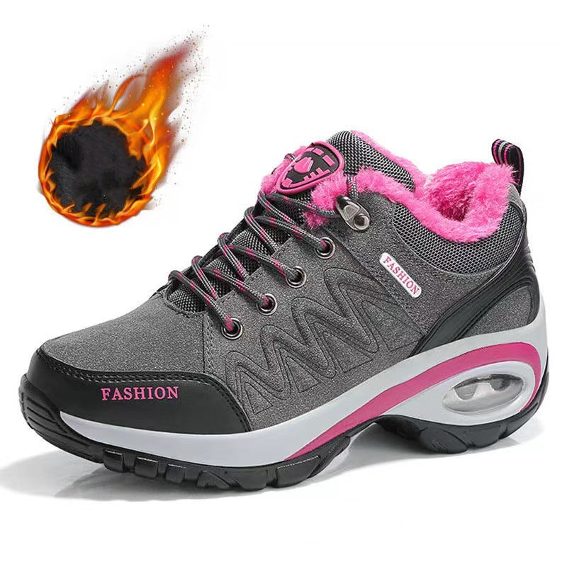 Women's Winter Sneakers - Air-Cushion Design Platform Shoes