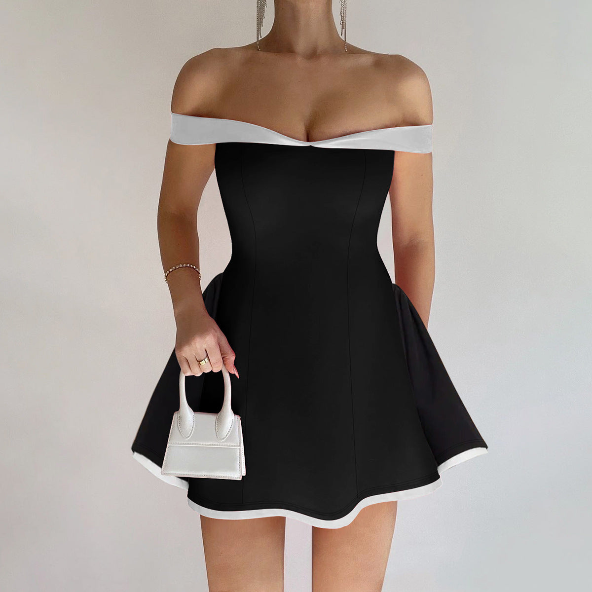 Tube-Top Niche Slim-Fit Mini Dress