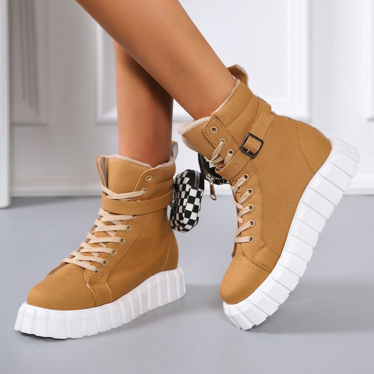 Punk Ankle Boots With Belt