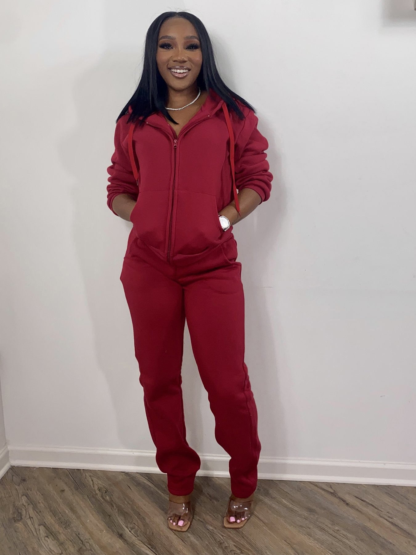 Two-Piece Women's Sweatsuit Outfit