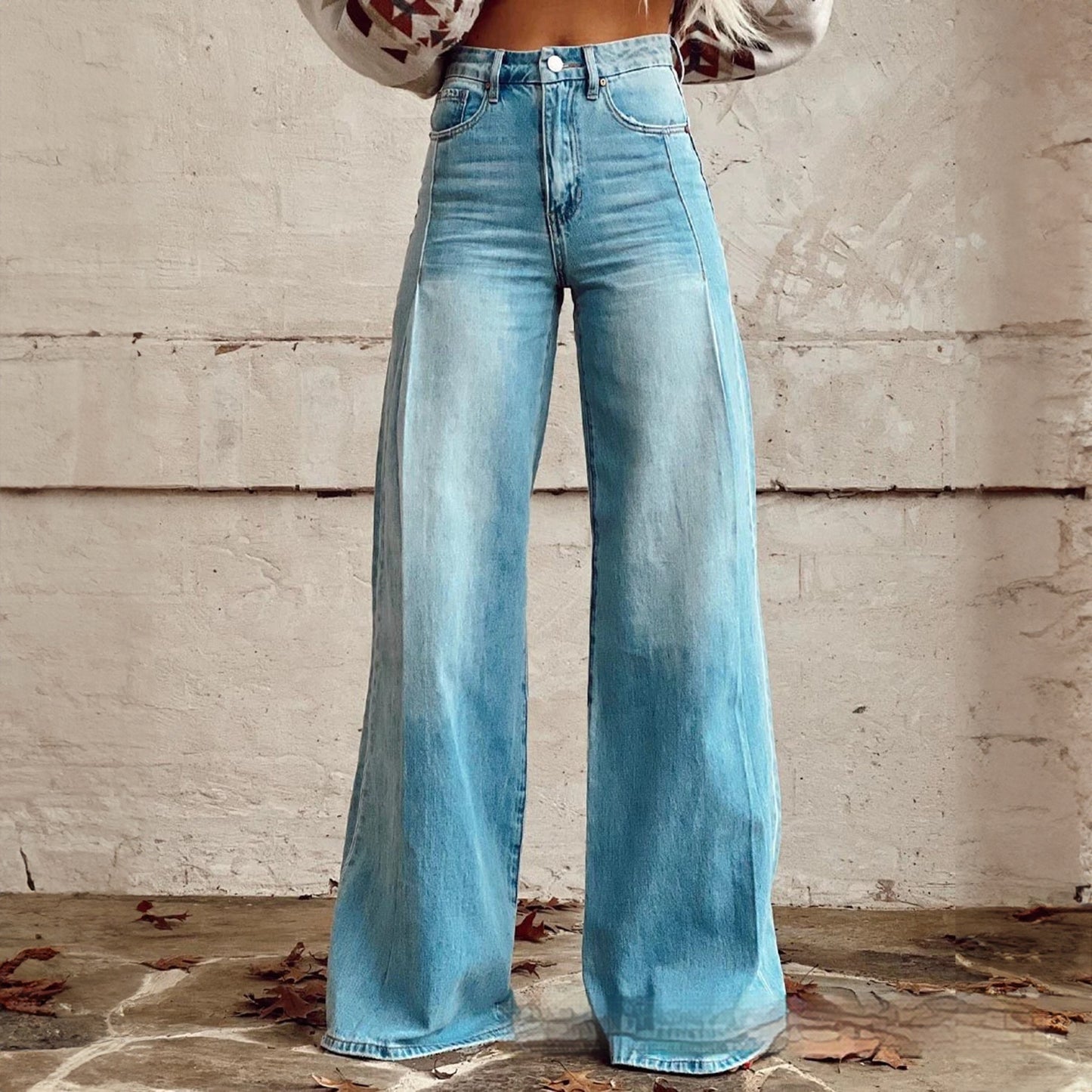 Imitation Jeans - Wide Leg