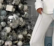Turtleneck Long-Sleeve Knitted Outfit