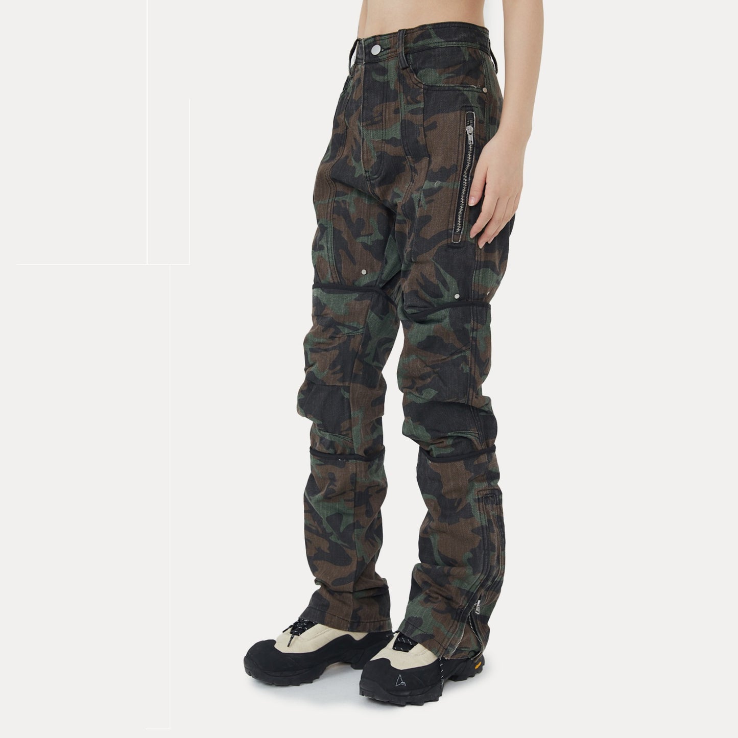 Women's Retro Street Camouflage Trousers