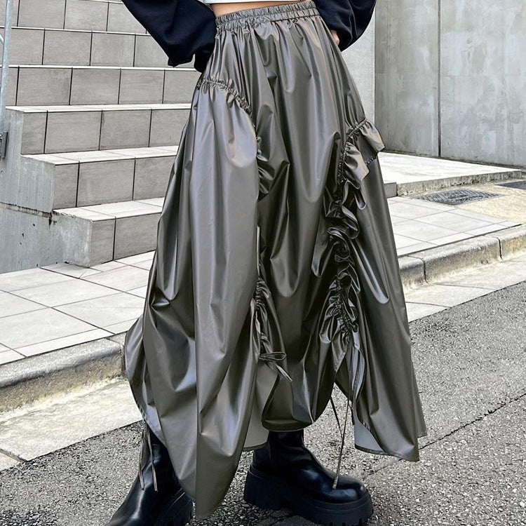 Drawstring Umbrella Skirt