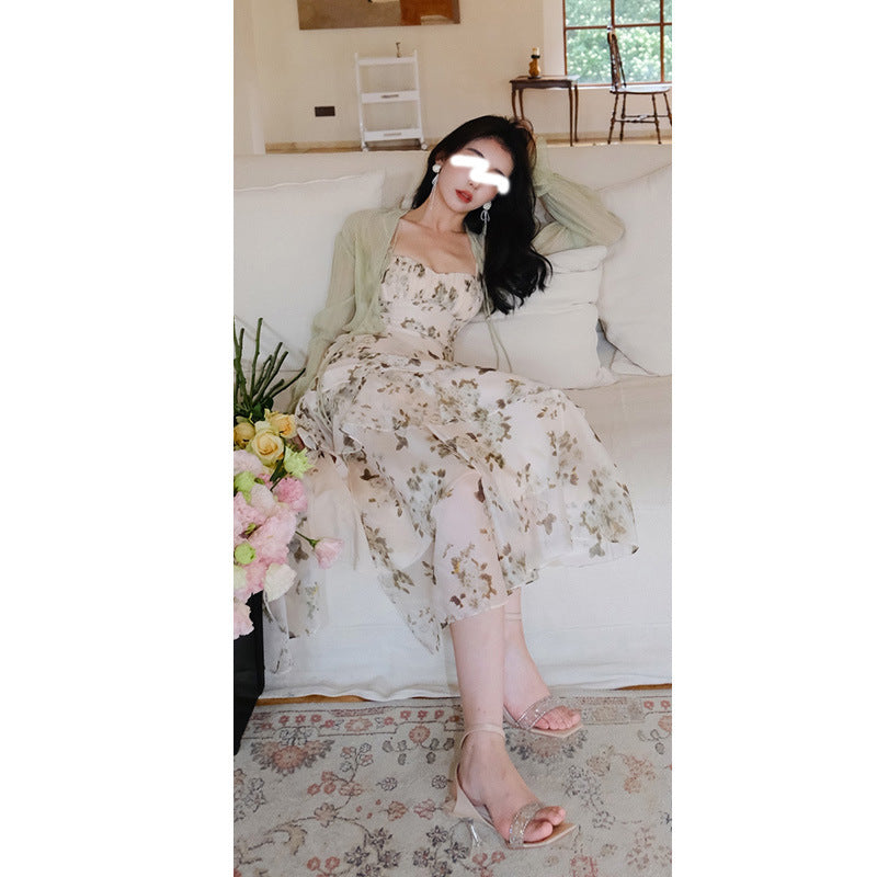 French-Style Hepburn Wind Snow Spin Dress