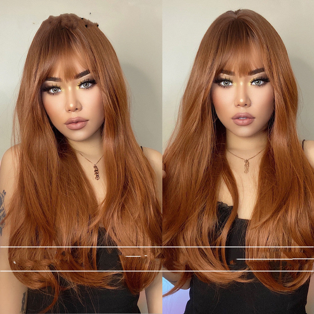 Air Bangs Tail Curls Wig