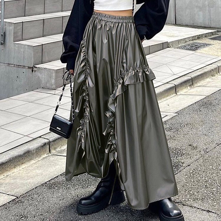 Drawstring Umbrella Skirt