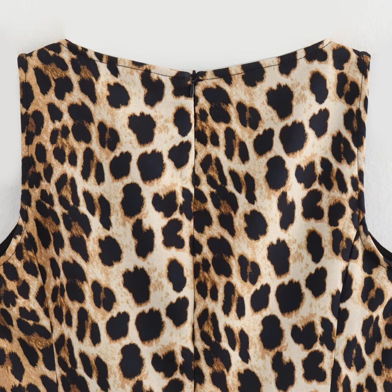 Animal Print Sleeveless Mini Dress