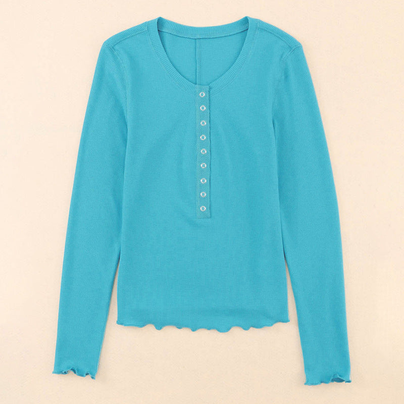 Fashionable Simple Women's Tight Long-Sleeve Top