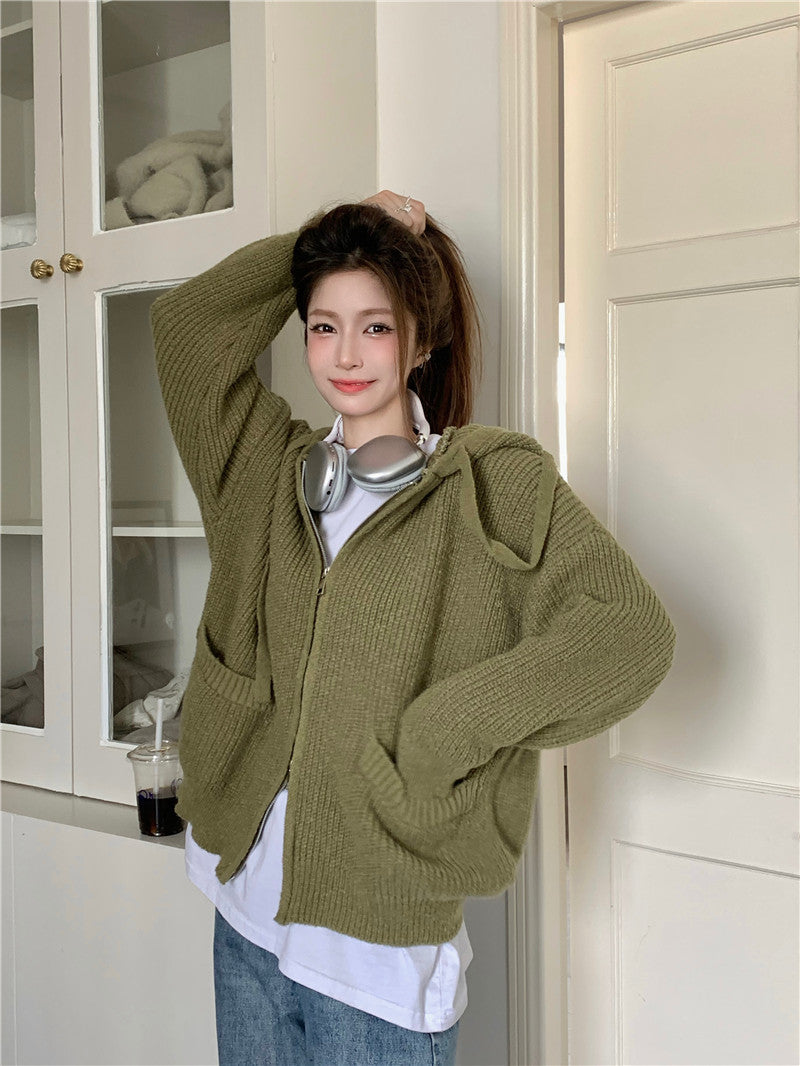 Large Casual Long-Sleeved Hoodie