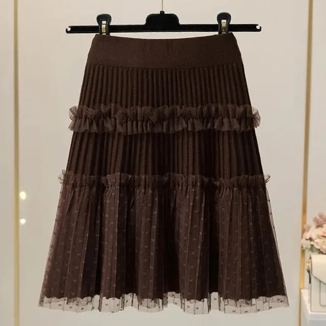 Tulle Patchwork Puffy Skirt