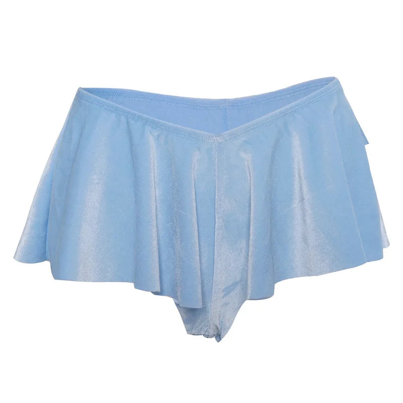 Loose Low-Waist Short Dancing Skirt