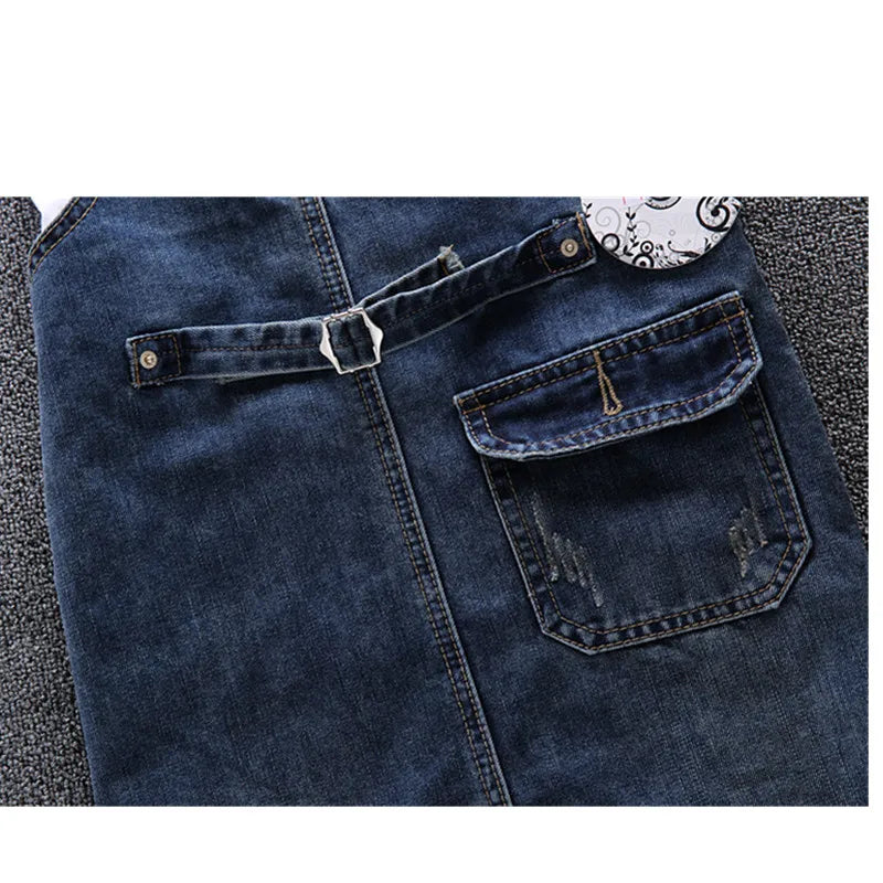 Loose Spaghetti Strap Denim Dress