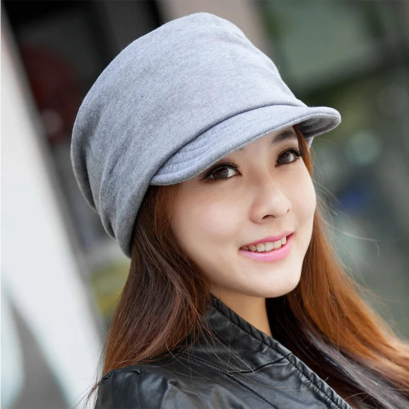 Knitting Hip Hop Cap For Women