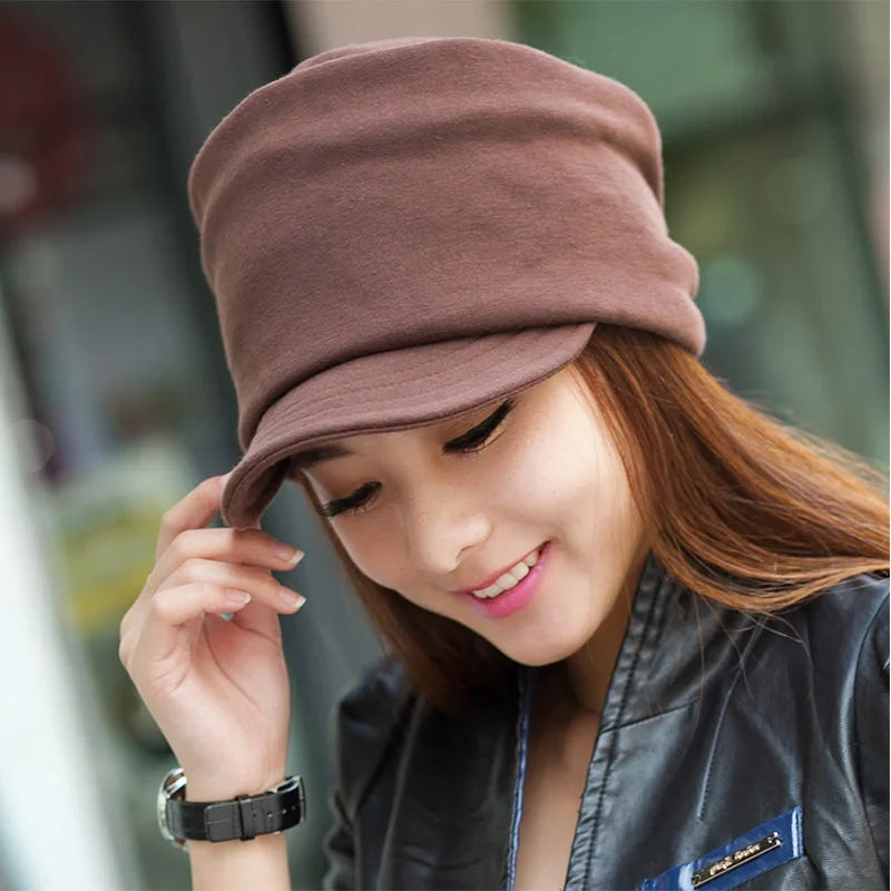 Knitting Hip Hop Cap For Women