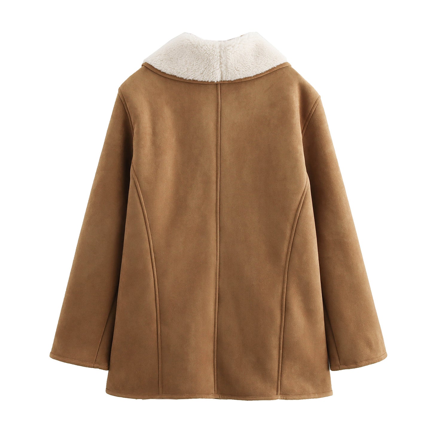 French-Design Double-Sided Half-Length Overcoat Jacket