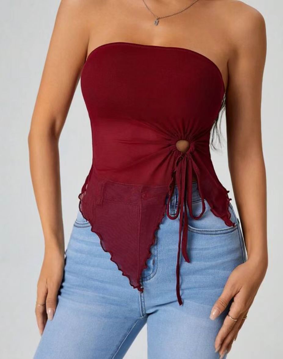 Shoulder-Baring Irregular Top