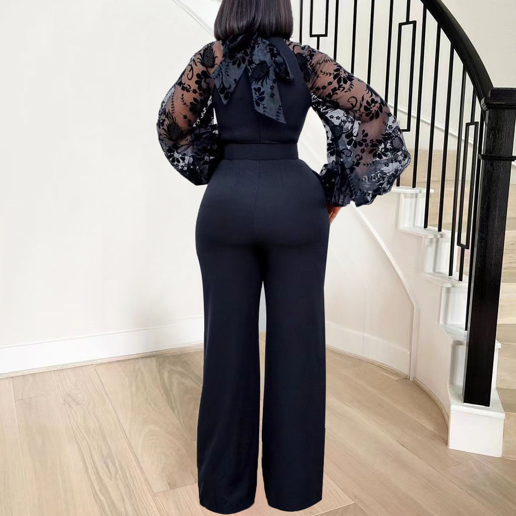 Tube-Type Wide-Leg Jumpsuit