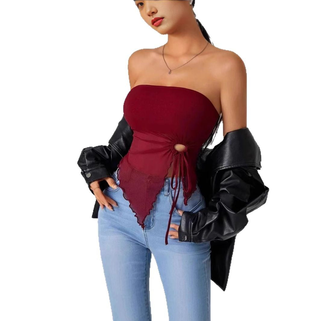 Shoulder-Baring Irregular Top