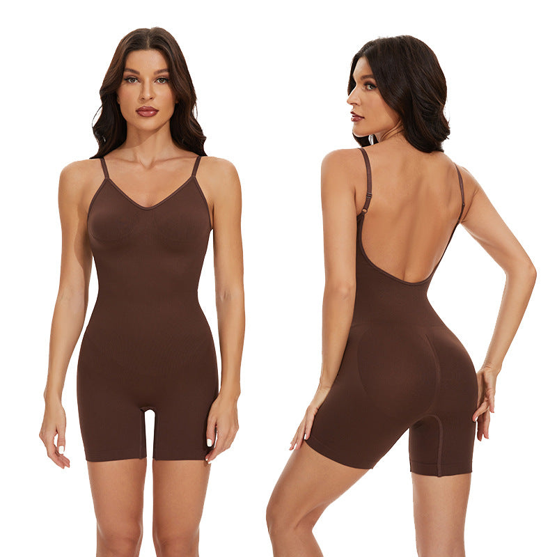 Seamless Postpartum Body-Shaping Belly Contraction Jumpsuit