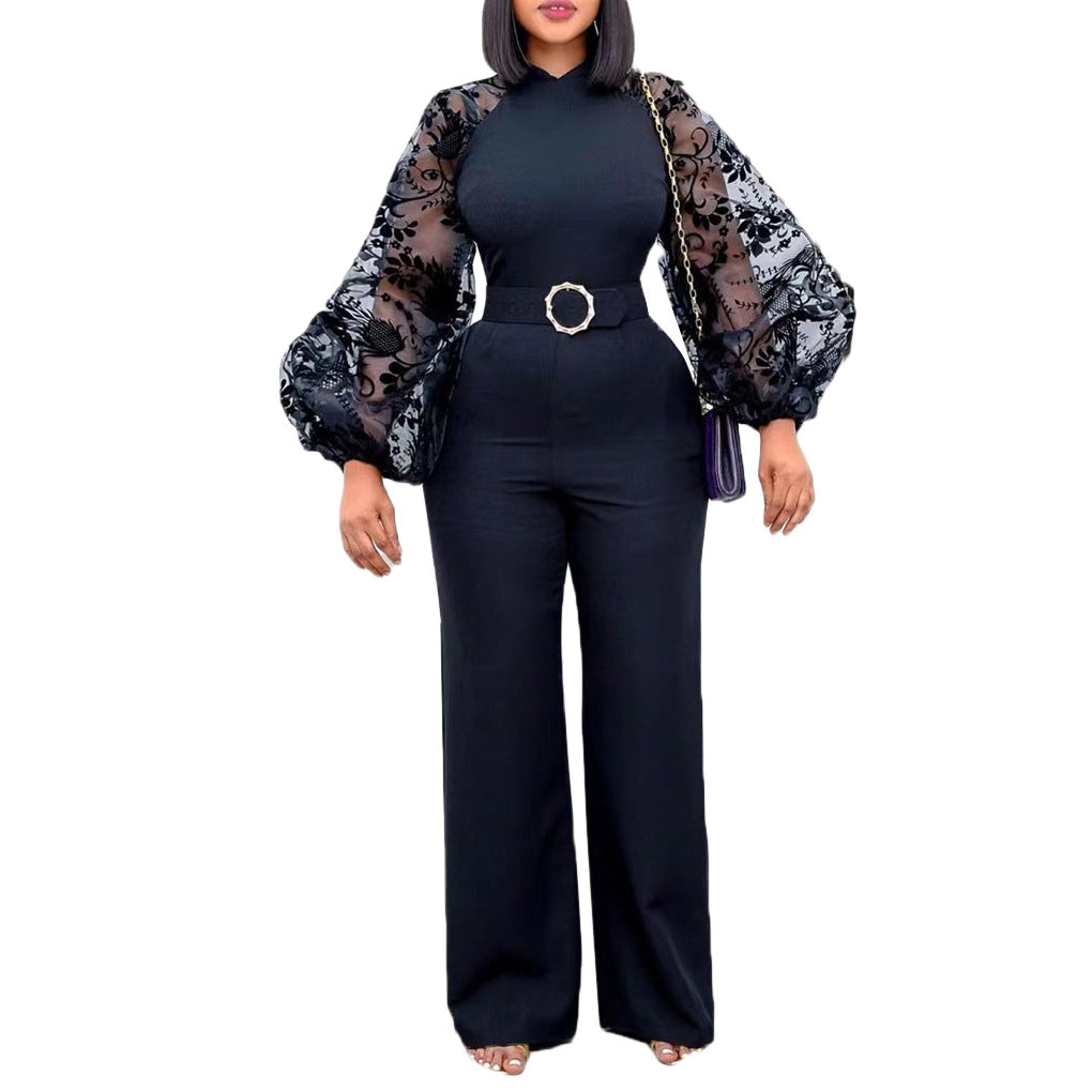 Tube-Type Wide-Leg Jumpsuit