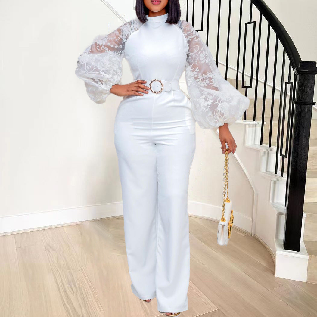 Tube-Type Wide-Leg Jumpsuit