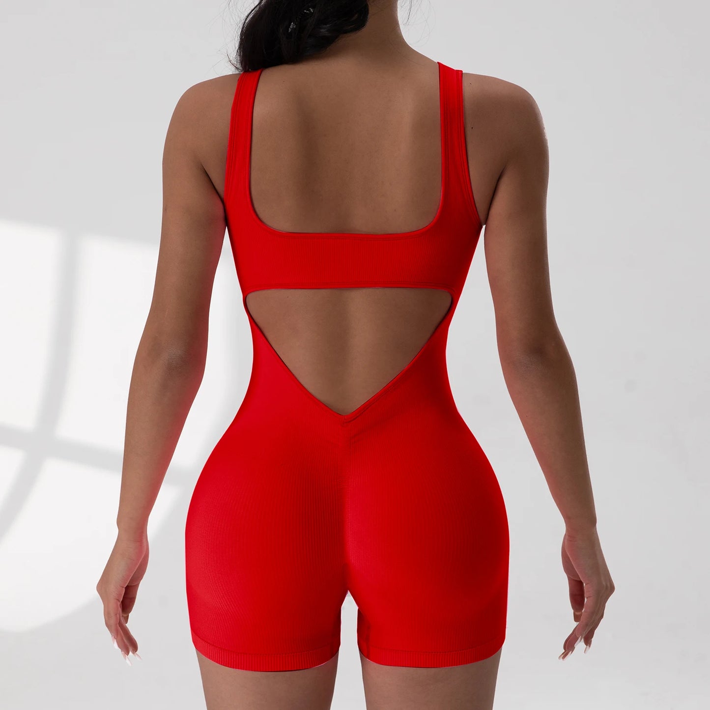 Cut-Out Fitness Jumpsuit
