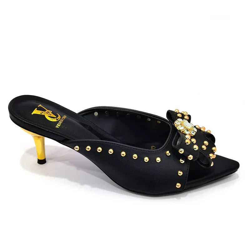 Rivet-Style Matching Shoes & Bag Set
