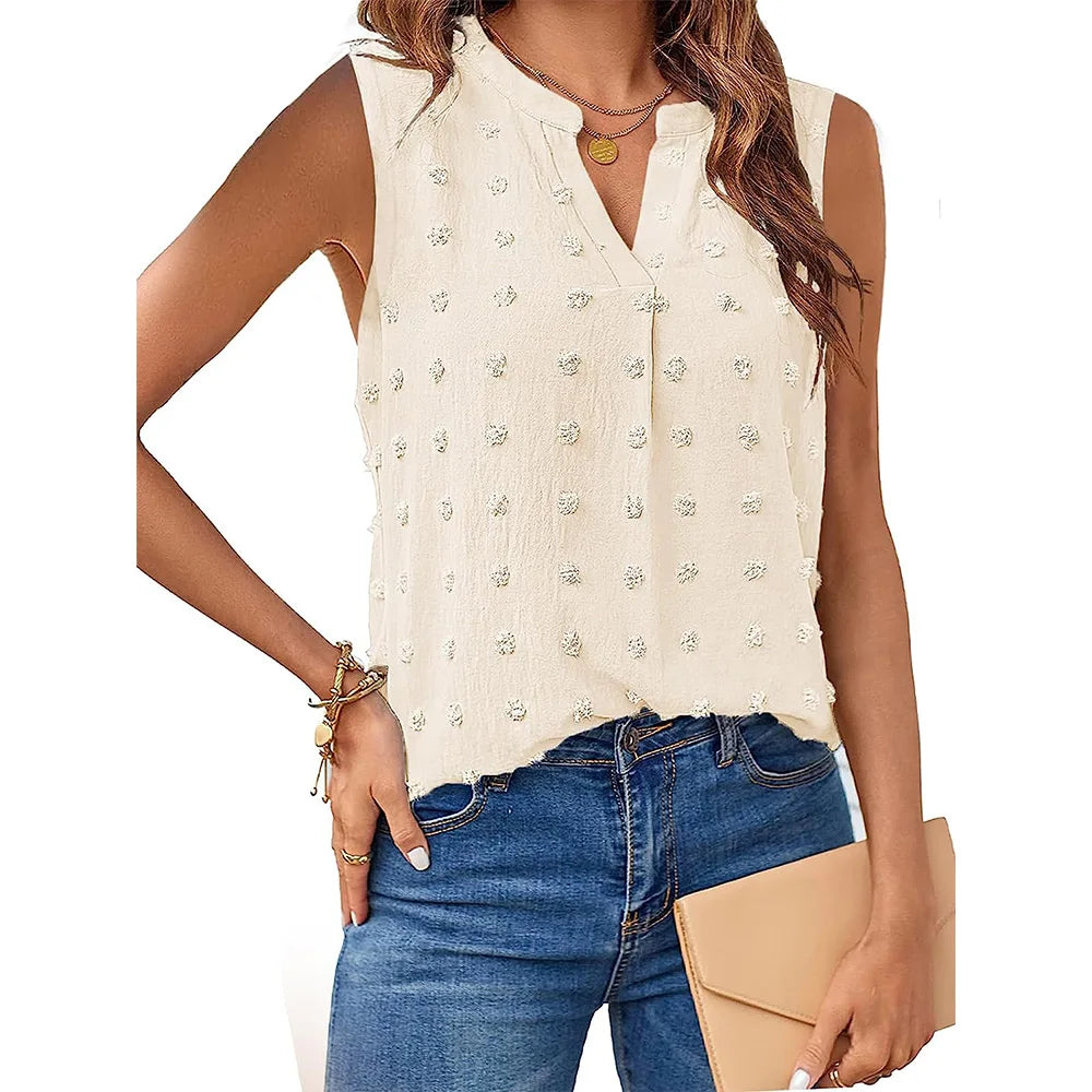 Women's V-Neck Dressy Casual T-Shirt