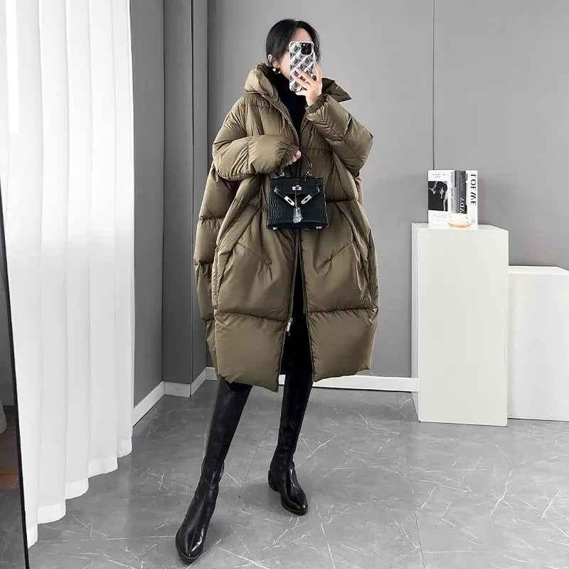 2024 New Ladies' Winter Hooded Parkas Jacket
