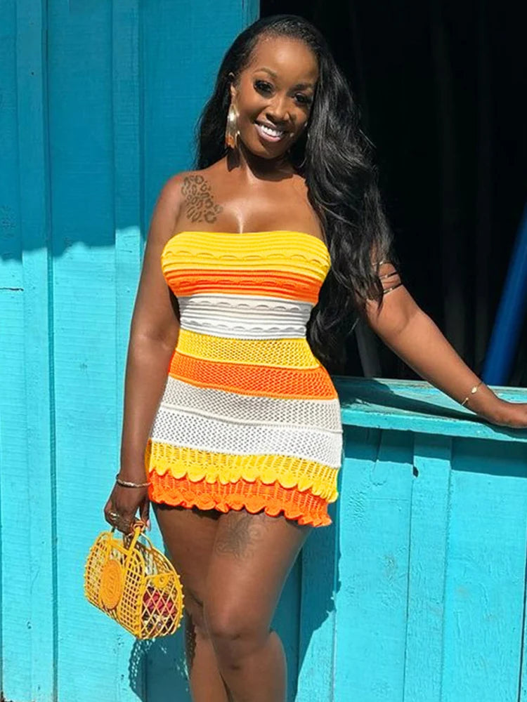 Weird Puss Knit Tube Dress