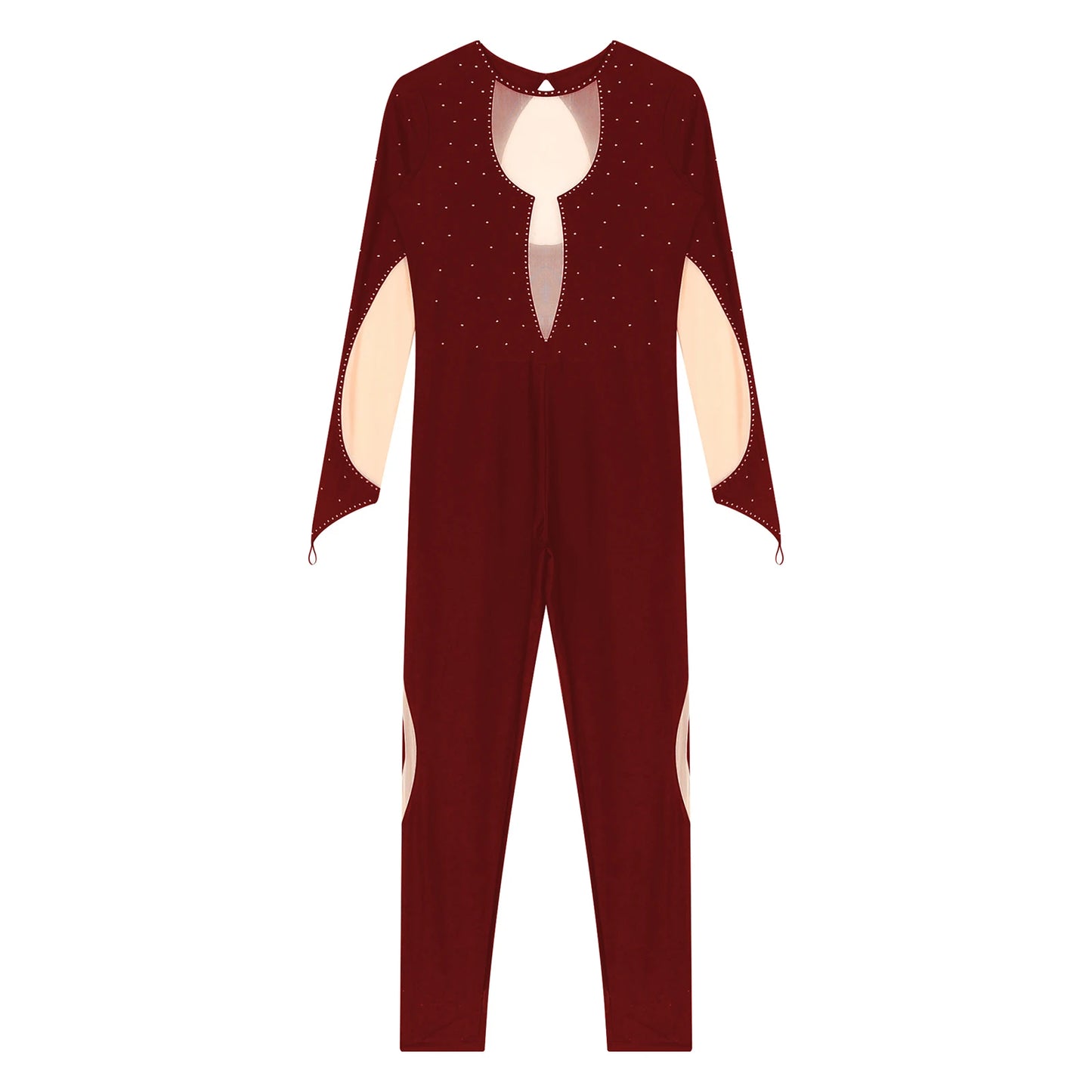 Rhinestones Ballet Dance/Gymnastics Jumpsuit