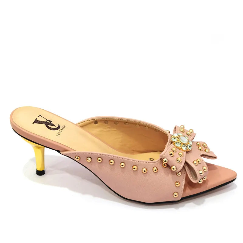 Rivet-Style Matching Shoes & Bag Set