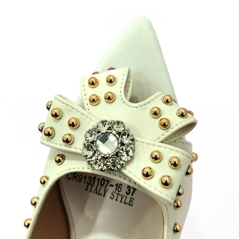 Rivet-Style Matching Shoes & Bag Set