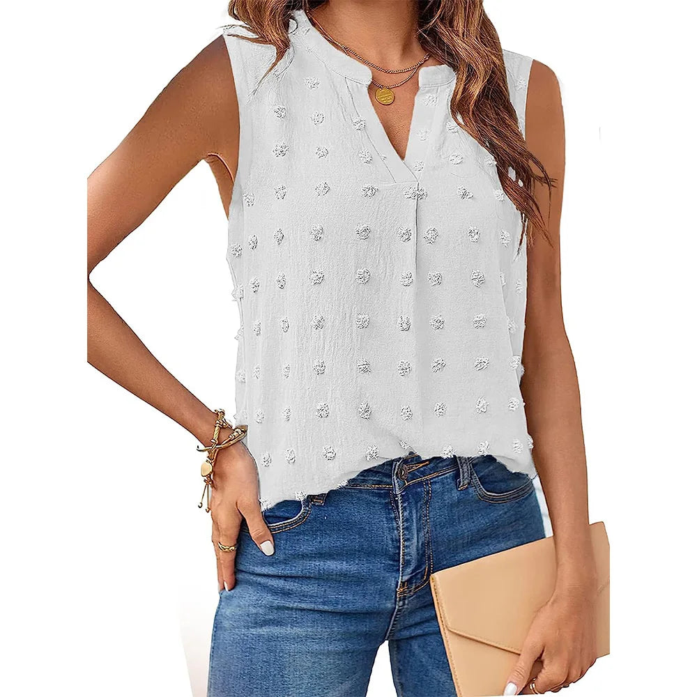 Women's V-Neck Dressy Casual T-Shirt