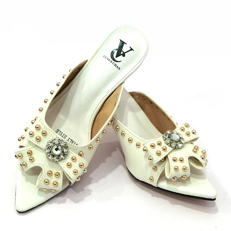 Rivet-Style Matching Shoes & Bag Set