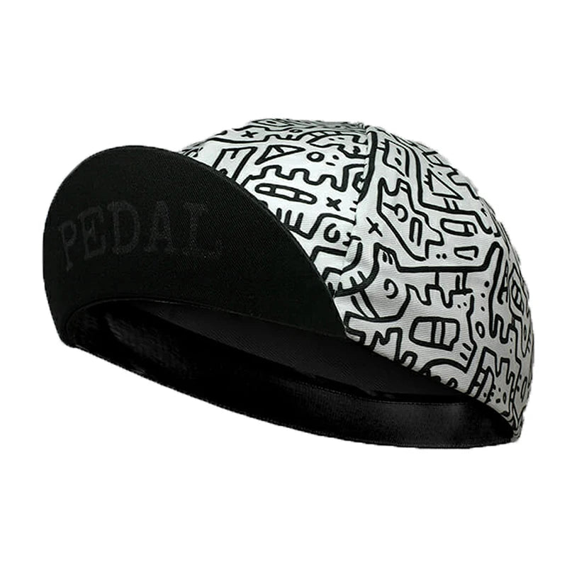 Polyester Colourful Cartoon Cycling Cap For Women