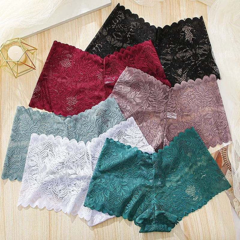 Low-Waist Lace Hollow-Out Panties