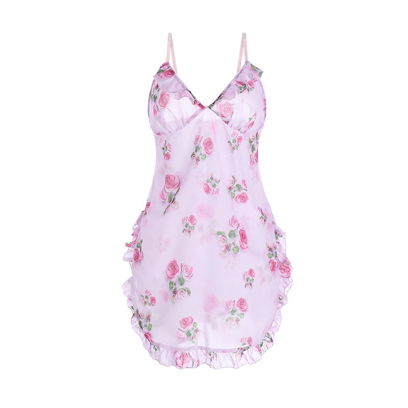 Floral Chiffon Nightdress