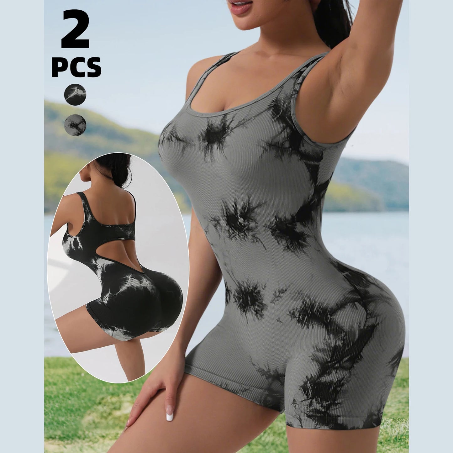 Cut-Out Fitness Jumpsuit